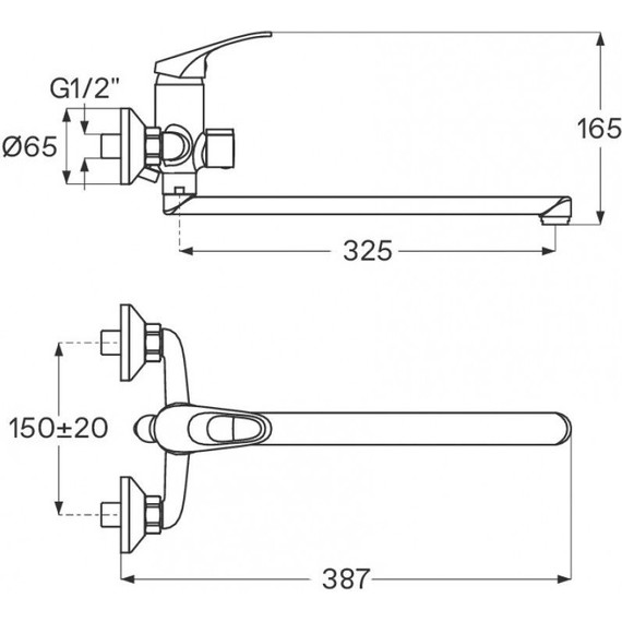 Смеситель для ванны Santek Баус WH5A12010C001 фото 5