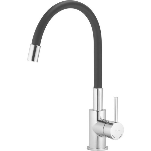 Смеситель для кухни Santek Тесио WH5A44012C001, хром/чёрный фото 