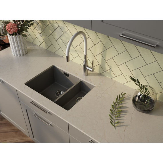 Смеситель для кухни Omoikiri Yatomi 2 Plus BN-WH 4994345, нержавеющая сталь/белый фото 3