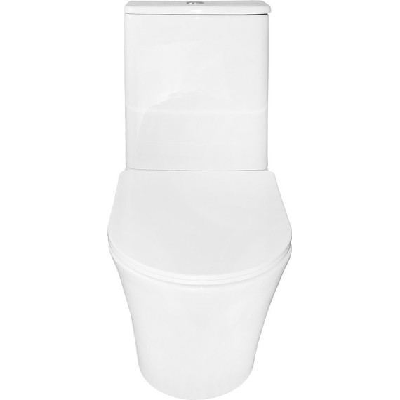 Унитаз-компакт безободковый Azario Anteo Round AZ-1219A с тонкой крышкой микролифт фото 6