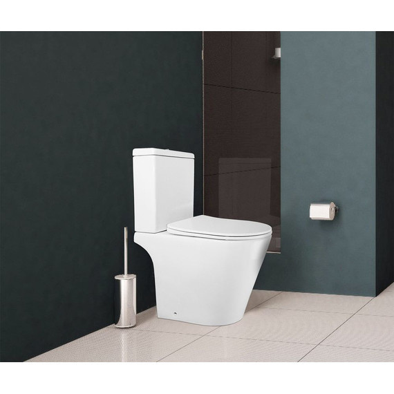 Унитаз-компакт безободковый Azario Flin AZ-1363C с тонкой крышкой микролифт фото 16