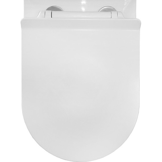 Унитаз-компакт безободковый Azario Mons AZ-76004 с тонкой крышкой микролифт фото 11