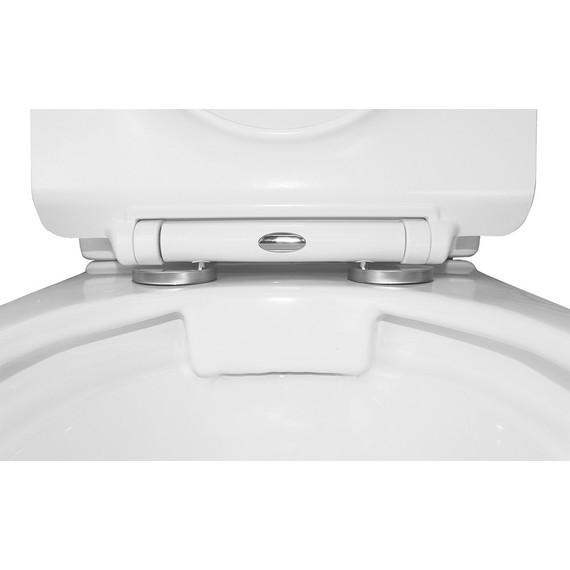 Унитаз-компакт безободковый Azario Mons AZ-76004 с тонкой крышкой микролифт фото 6