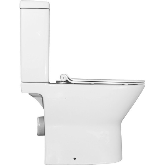 Унитаз-компакт безободковый Azario Mons AZ-76004 с тонкой крышкой микролифт фото 9