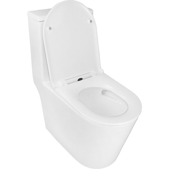 Унитаз-моноблок безободковый Azario Scala AZ-8101 с тонкой крышкой микролифт (система смыва торнадо) - 4 Унитаз-моноблок безободковый Azario Scala AZ-8101 с тонкой крышкой микролифт (система смыва торнадо) фото 4