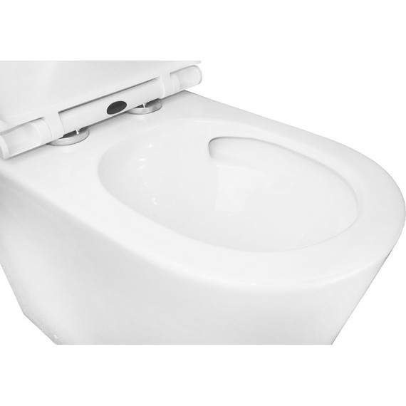 Унитаз-моноблок безободковый Azario Scala AZ-8101 с тонкой крышкой микролифт (система смыва торнадо) - 8 Унитаз-моноблок безободковый Azario Scala AZ-8101 с тонкой крышкой микролифт (система смыва торнадо) фото 8