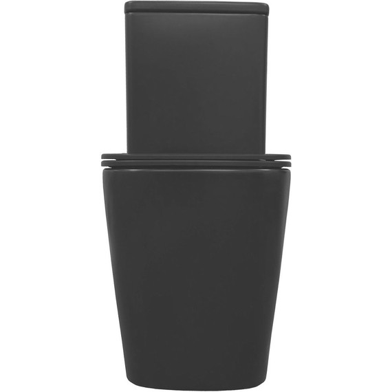 Унитаз-компакт безободковый Azario Black King AZ-8303D с тонкой крышкой микролифт, чёрный матовый, Цвет производителя: чёрный матовый фото 8