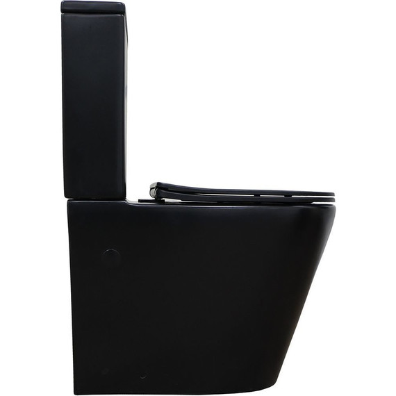 Унитаз-компакт безободковый Azario Black Queen AZ-8380 с тонкой крышкой микролифт, чёрный матовый, Цвет производителя: чёрный матовый - 10 Унитаз-компакт безободковый Azario Black Queen AZ-8380 с тонкой крышкой микролифт, чёрный матовый, Цвет производителя: чёрный матовый фото 10