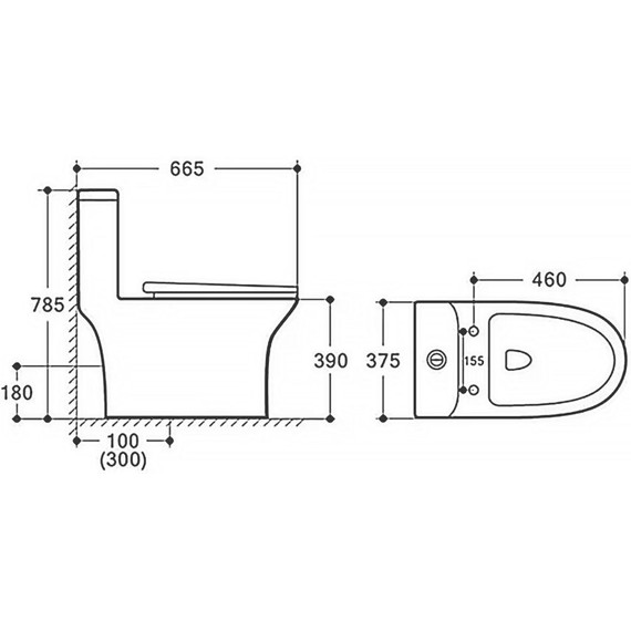 Унитаз-моноблок безободковый с функцией биде Azario Sente AZ-8614B с тонкой крышкой микролифт - 17 Унитаз-моноблок безободковый с функцией биде Azario Sente AZ-8614B с тонкой крышкой микролифт фото 17