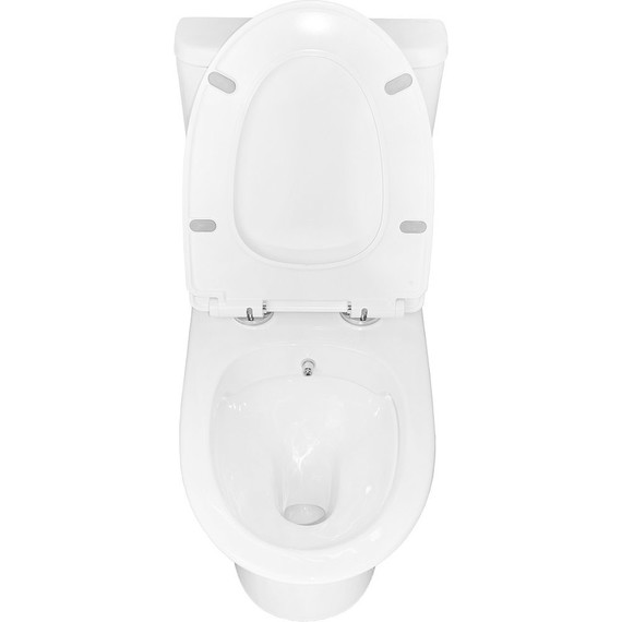 Унитаз-моноблок безободковый с функцией биде Azario Sente AZ-8614B с тонкой крышкой микролифт - 3 Унитаз-моноблок безободковый с функцией биде Azario Sente AZ-8614B с тонкой крышкой микролифт фото 3