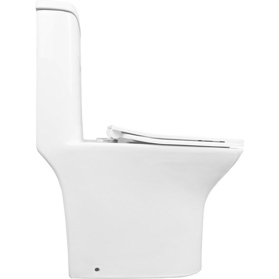 Унитаз-моноблок безободковый с функцией биде Azario Sente AZ-8614B с тонкой крышкой микролифт - 9 Унитаз-моноблок безободковый с функцией биде Azario Sente AZ-8614B с тонкой крышкой микролифт фото 9