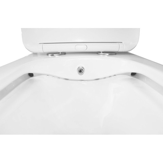 Унитаз-моноблок безободковый с функцией биде Azario Lodi AZ-8617B с тонкой крышкой микролифт - 6 Унитаз-моноблок безободковый с функцией биде Azario Lodi AZ-8617B с тонкой крышкой микролифт фото 6