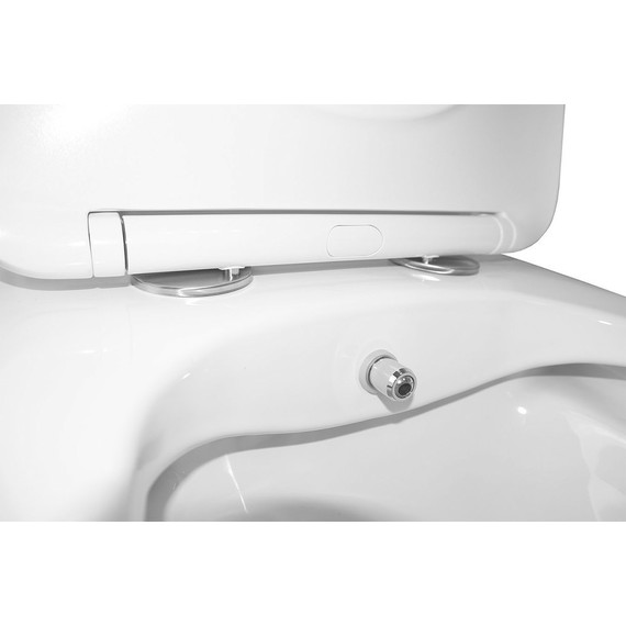 Унитаз-моноблок безободковый с функцией биде Azario Lodi AZ-8617B с тонкой крышкой микролифт - 7 Унитаз-моноблок безободковый с функцией биде Azario Lodi AZ-8617B с тонкой крышкой микролифт фото 7