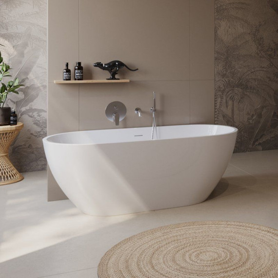 Ванна отдельностоящая BelBagno 150x73 см BB701-1500-730-K, Размер - мм: 1500х750 фото 5