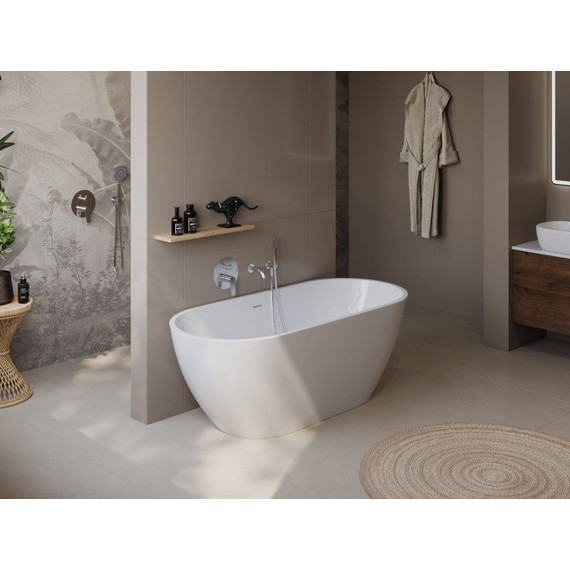 Ванна отдельностоящая BelBagno 170x75 см BB701-1700-750-K, Размер - мм: 1700х750 - 6 Ванна отдельностоящая BelBagno 170x75 см BB701-1700-750-K, Размер - мм: 1700х750 фото 6