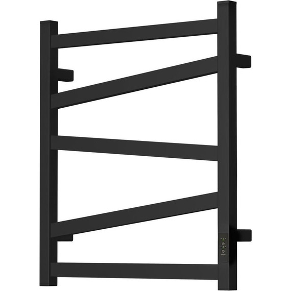 Полотенцесушитель электрический Point Феникс П5 500x600 мм PN15856B, чёрный (скрытое подключение) фото 2