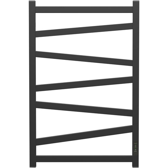 Полотенцесушитель электрический Point Феникс П7 500x800 мм PN15858B, чёрный (скрытое подключение) фото 