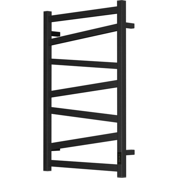 Полотенцесушитель электрический Point Феникс П7 500x800 мм PN15858B, чёрный (скрытое подключение) фото 2