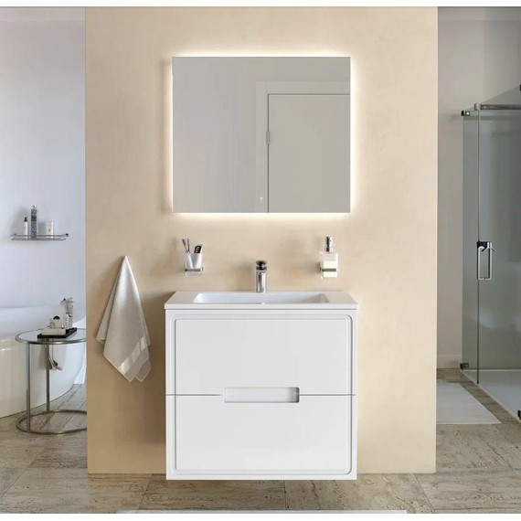 Тумба подвесная с раковиной Taliente Olejio 80 см TA-MBO-80PR-blanco, белый глянцевый фото 4