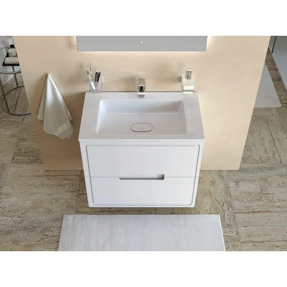 Тумба подвесная с раковиной Taliente Olejio 80 см TA-MBO-80PR-blanco, белый глянцевый фото 5