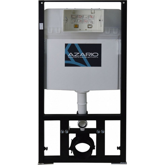 Инсталляция для подвесного унитаза Azario AZ-8010-1000 (кнопка смыва белый/золото AZ-8200-0046) фото 2