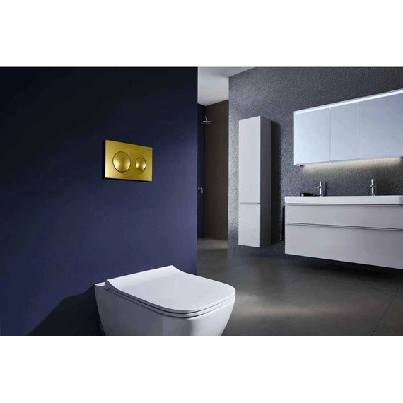 Инсталляция для подвесного унитаза Azario AZ-8010-1000 (кнопка смыва золотая глянцевая AZ-8200-0014) фото 5