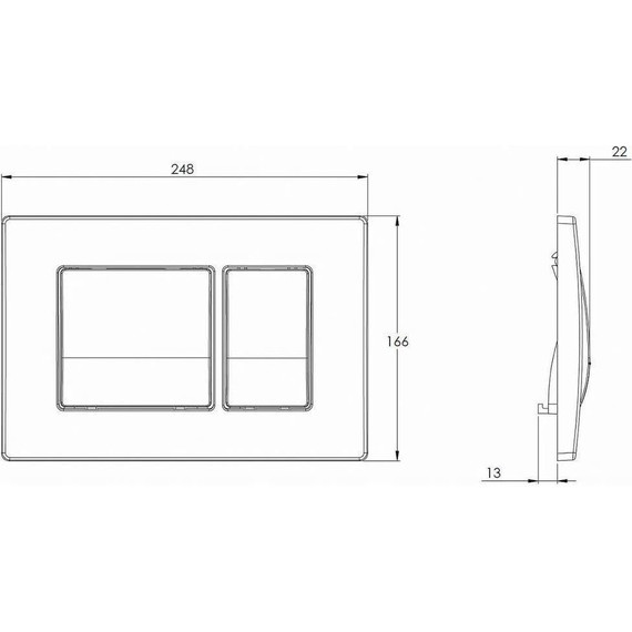 Инсталляция для подвесного унитаза Azario AZ-8010-1000 (кнопка смыва хром глянцевая AZ-8200-0031) фото 8