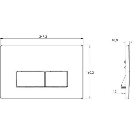 Инсталляция для подвесного унитаза Azario AZ-8010-1000 (кнопка смыва хром глянцевая AZ-8200-0089/AZ-P58-0120) фото 8