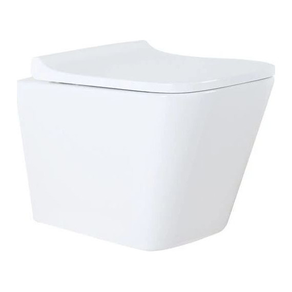 Инсталляция с подвесным унитазом комплект: Loranto 4501 с подвесным безободковым унитазом Teramo AZ-0052 сиденье микролифт, кнопка смыва белая глянцевая + набор для гигиенического душа Haiba HB5511 фото 5