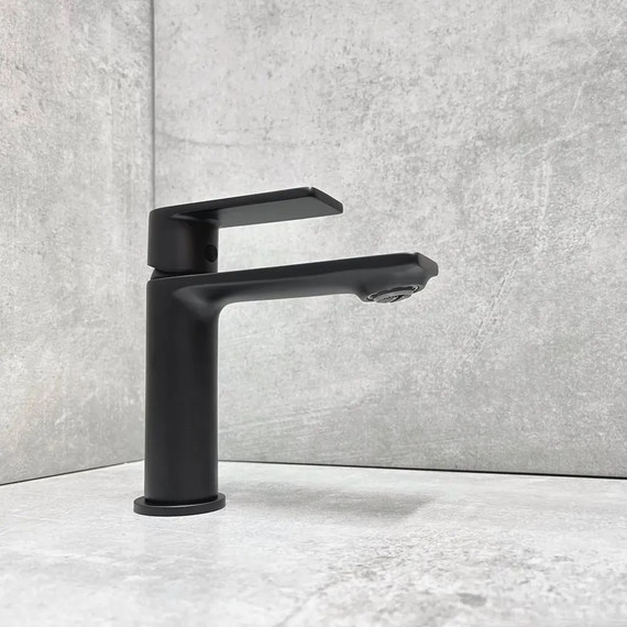 Смеситель для раковины Haiba HB10639-7, чёрный матовый - 6 Смеситель для раковины Haiba HB10639-7, чёрный матовый фото 6