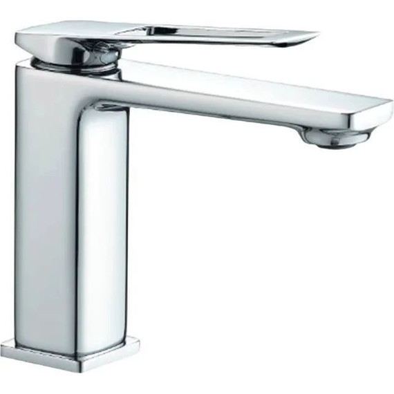 Душевой комплект Haiba: Душевая стойка HB24817 + смеситель для раковины HB10817, цвет хром фото 3