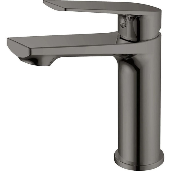 Душевой комплект Haiba: Душевая стойка HB24533-3 + смеситель для раковины HB10533-3, цвет графит фото 6