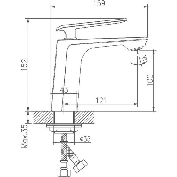 Душевой комплект Haiba: Душевая стойка HB24548-7 + смеситель для раковины HB10548-7, цвет чёрный/хром - 18 Душевой комплект Haiba: Душевая стойка HB24548-7 + смеситель для раковины HB10548-7, цвет чёрный/хром фото 18