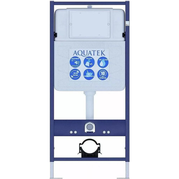 Инсталляция с подвесным унитазом комплект: Aquatek Standart 50 INS-0000012 с подвесным безободковым унитазом Azario Gloria AZ-2003 сиденье микролифт, крепление, кнопка смыва хром глянцевая + набор для гигиенического душа Haiba HB5511 - 6 Инсталляция с подвесным унитазом комплект: Aquatek Standart 50 INS-0000012 с подвесным безободковым унитазом Azario Gloria AZ-2003 сиденье микролифт, крепление, кнопка смыва хром глянцевая + набор для гигиенического душа Haiba HB5511 фото 6