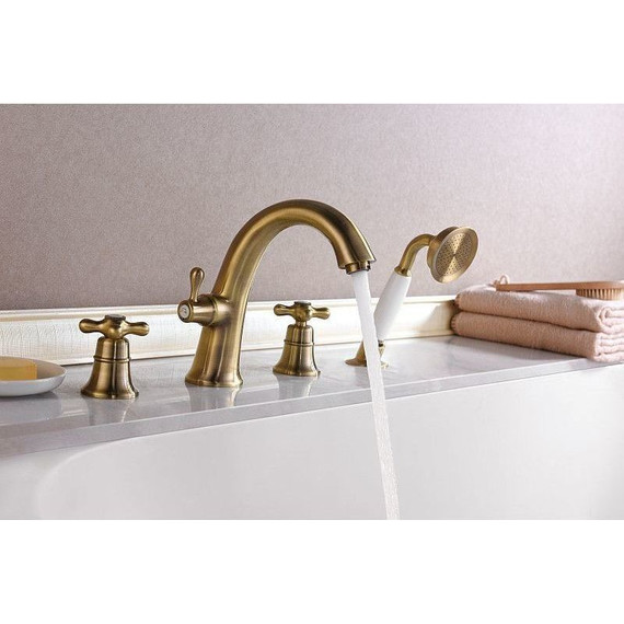 Набор смесителей Lemark: Смеситель для ванны Vintage LM2841B + смеситель для раковины Vintage LM2806B, бронза фото 3