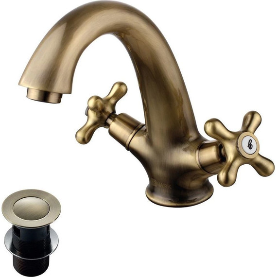 Набор смесителей Lemark: Смеситель для ванны Vintage LM2841B + смеситель для раковины Vintage LM2806B, бронза фото 4