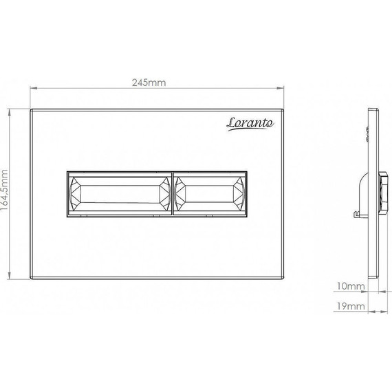 Инсталляция для унитаза Loranto 4501 (кнопка смыва белая глянцевая 7320) фото 7