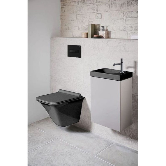 Инсталляция для унитаза Loranto 4501 (кнопка смыва чёрная матовая 7323) фото 6