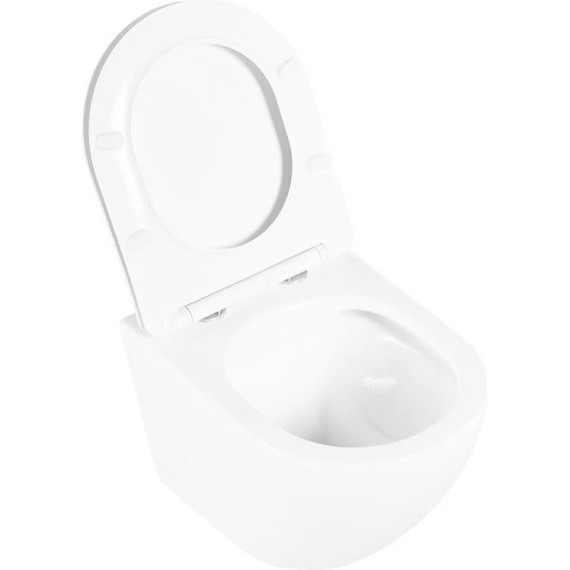 Инсталляция с подвесным унитазом комплект: Aquatek Standart 50 INS-0000012 с подвесным безободковым унитазом BelBagno Uno BB3105CHR/SC сиденье микролифт, крепление, кнопка смыва хром глянцевая + набор для гигиенического душа Haiba HB5511 фото 9