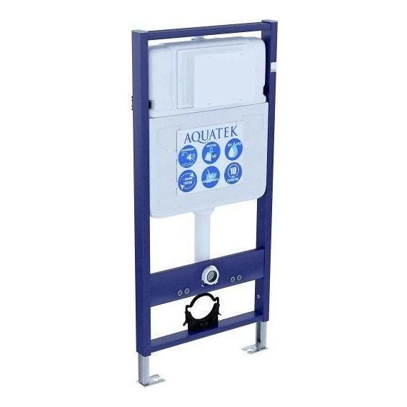 Инсталляция с подвесным унитазом комплект: Aquatek Standart 50 INS-0000012 с подвесным безободковым унитазом Azario Teramo AZ-053E-R-MB SP сиденье микролифт, крепление, кнопка смыва чёрная + набор для гигиенического душа Haiba HB5511-7 - 2 Инсталляция с подвесным унитазом комплект: Aquatek Standart 50 INS-0000012 с подвесным безободковым унитазом Azario Teramo AZ-053E-R-MB SP сиденье микролифт, крепление, кнопка смыва чёрная + набор для гигиенического душа Haiba HB5511-7 фото 2