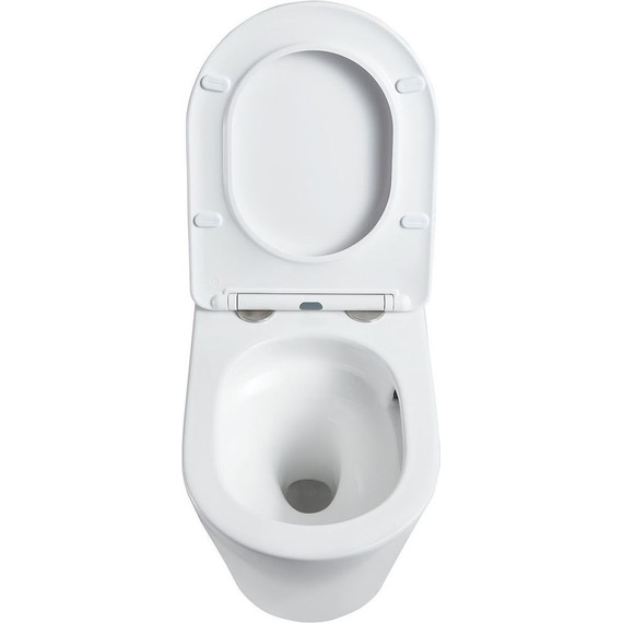 Унитаз подвесной Vincea Platti VT1-11T с тонкой крышкой микролифт (Система смыва торнадо) фото 5