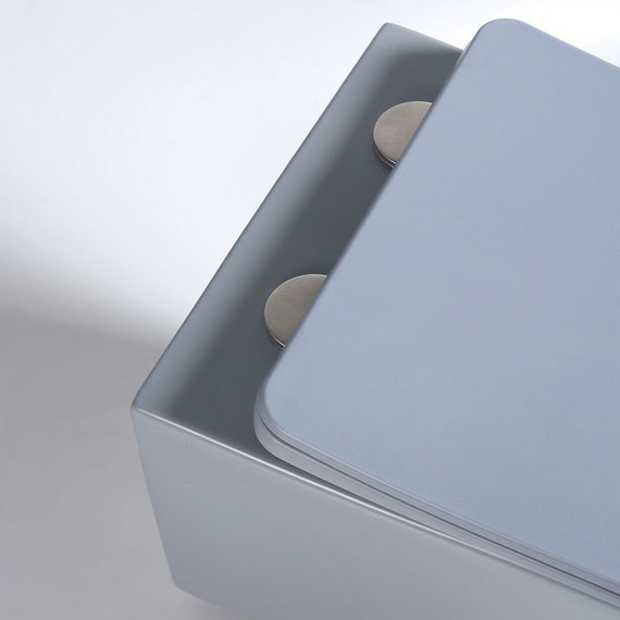 Унитаз подвесной безободковый Vincea Q-Line VT1-12MO с тонкой крышкой микролифт, океан матовый, Цвет производителя: синий - 6 Унитаз подвесной безободковый Vincea Q-Line VT1-12MO с тонкой крышкой микролифт, океан матовый, Цвет производителя: синий фото 6