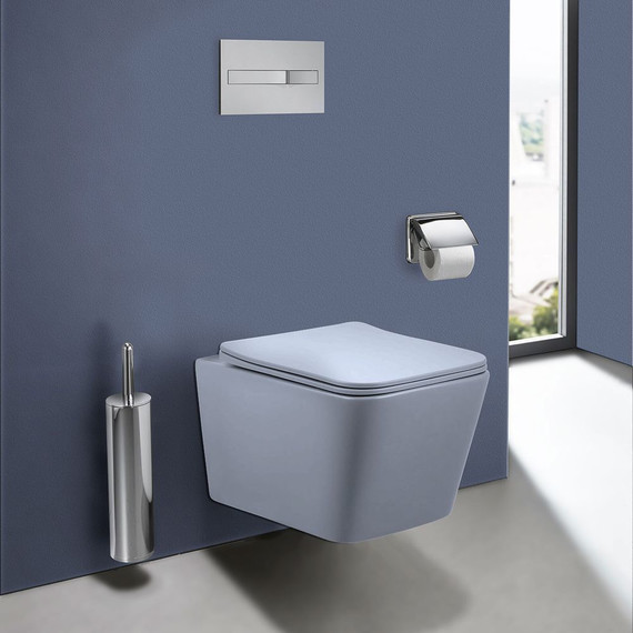 Унитаз подвесной безободковый Vincea Q-Line VT1-12MO с тонкой крышкой микролифт, океан матовый, Цвет производителя: синий - 8 Унитаз подвесной безободковый Vincea Q-Line VT1-12MO с тонкой крышкой микролифт, океан матовый, Цвет производителя: синий фото 8