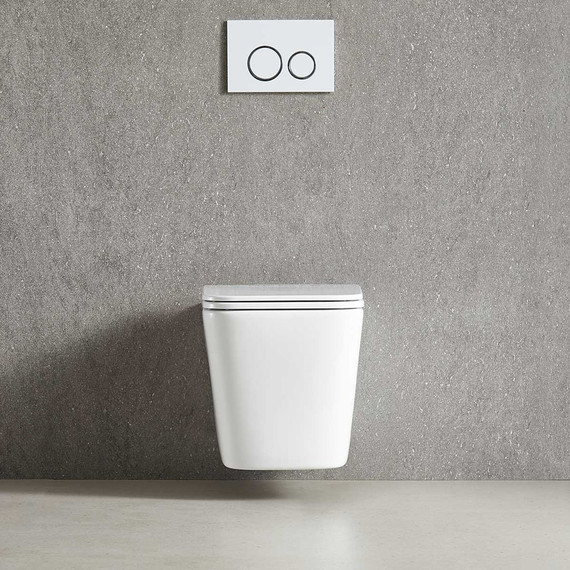 Унитаз подвесной Vincea Q-Line VT1-12T с тонкой крышкой микролифт (Система смыва торнадо) фото 10