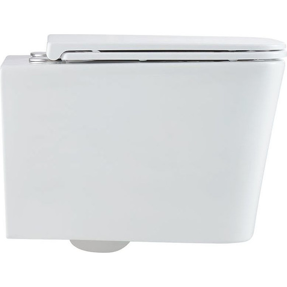 Унитаз подвесной Vincea Q-Line VT1-12T с тонкой крышкой микролифт (Система смыва торнадо) фото 2