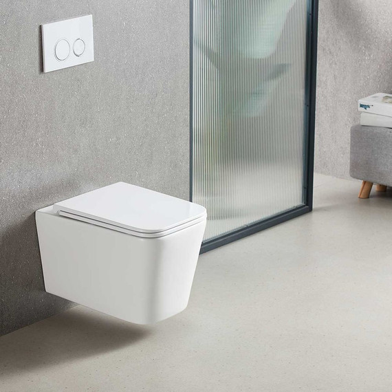 Унитаз подвесной Vincea Q-Line VT1-12T с тонкой крышкой микролифт (Система смыва торнадо) фото 8