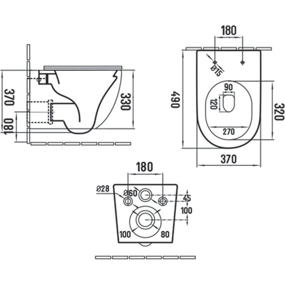 Унитаз подвесной безободковый Vincea Globo VT1-14SMA с тонкой крышкой микролифт, антрацит матовый фото 10