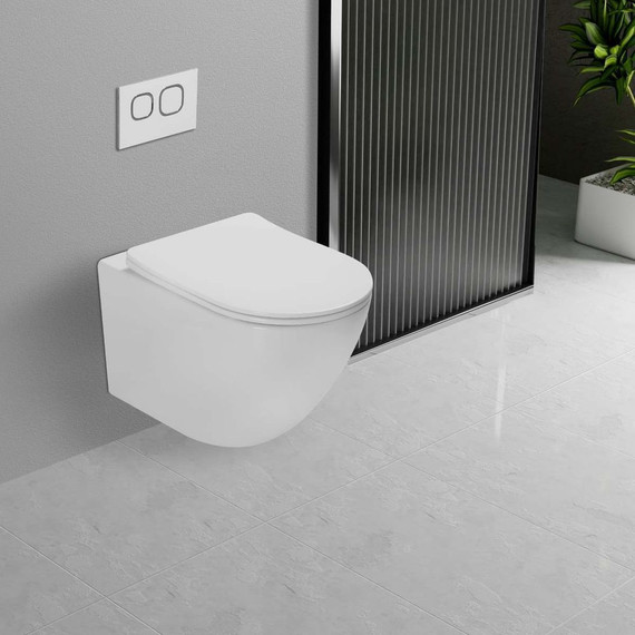 Унитаз подвесной Vincea Globo VT1-14T с тонкой крышкой микролифт (Система смыва торнадо) фото 5