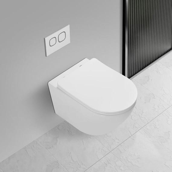 Унитаз подвесной Vincea Globo VT1-14T с тонкой крышкой микролифт (Система смыва торнадо) фото 6