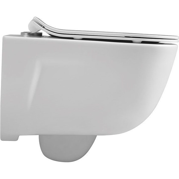 Унитаз подвесной безободковый Vincea Idea VT1-33 с тонкой крышкой микролифт - 3 Унитаз подвесной безободковый Vincea Idea VT1-33 с тонкой крышкой микролифт фото 3